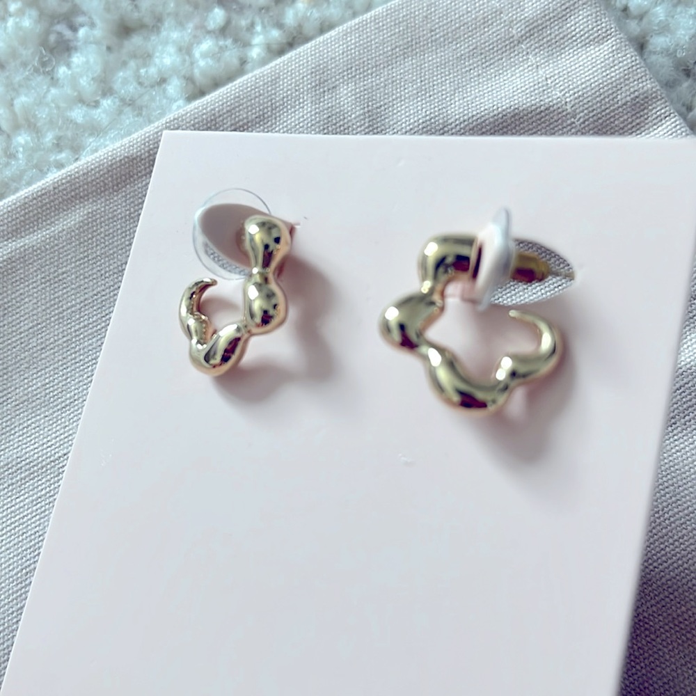 Gold Huggie earrings